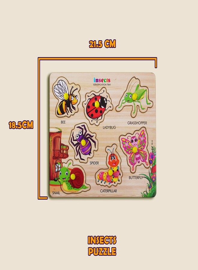 HIGHROOF® Kids Fort Pre Nursery Educational Jigsaw Puzzles for Adults Kids Learning Toys Kit Board Game 2 pcs Set of Animals & Insects Educational Toy - Image 3